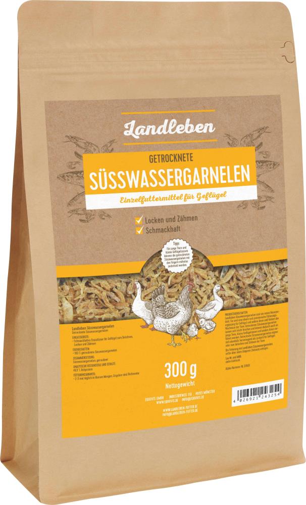 Landleben Kräutergarten Süsswassergarnelen 300 g