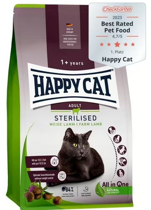 Happy Cat Sterilised WeideLamm 4,0 kg Happy Cat Sterilised WeideLamm 4,0 kg
