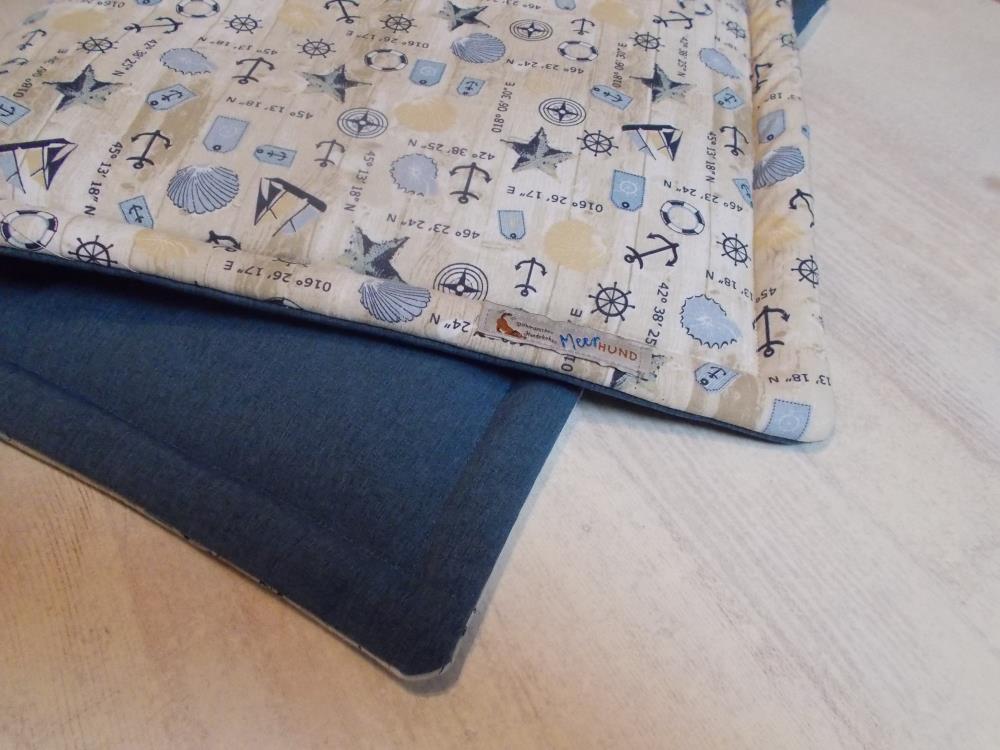 Hundedecke Maritim ca. 45 x 70 cm, 2 cm