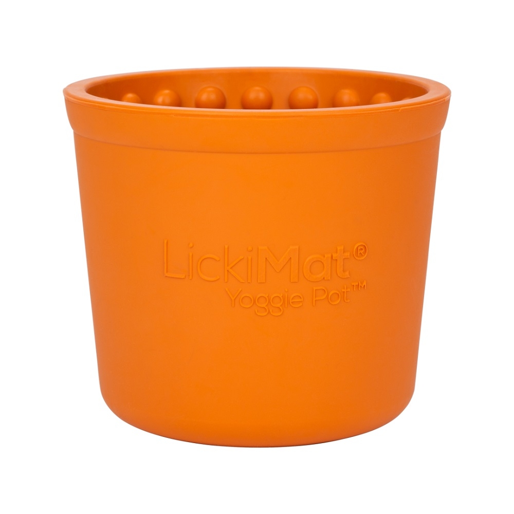 LickiMat Yoggie POT - orange LickiMat Yoggie POT - orange