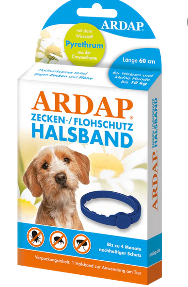 ARDAP Zecken- u. Flohhalsband für Hunde