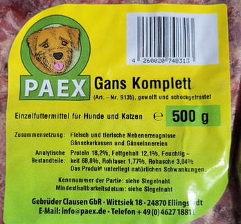 Gans komplett 500 gramm Gans komplett 500 gramm