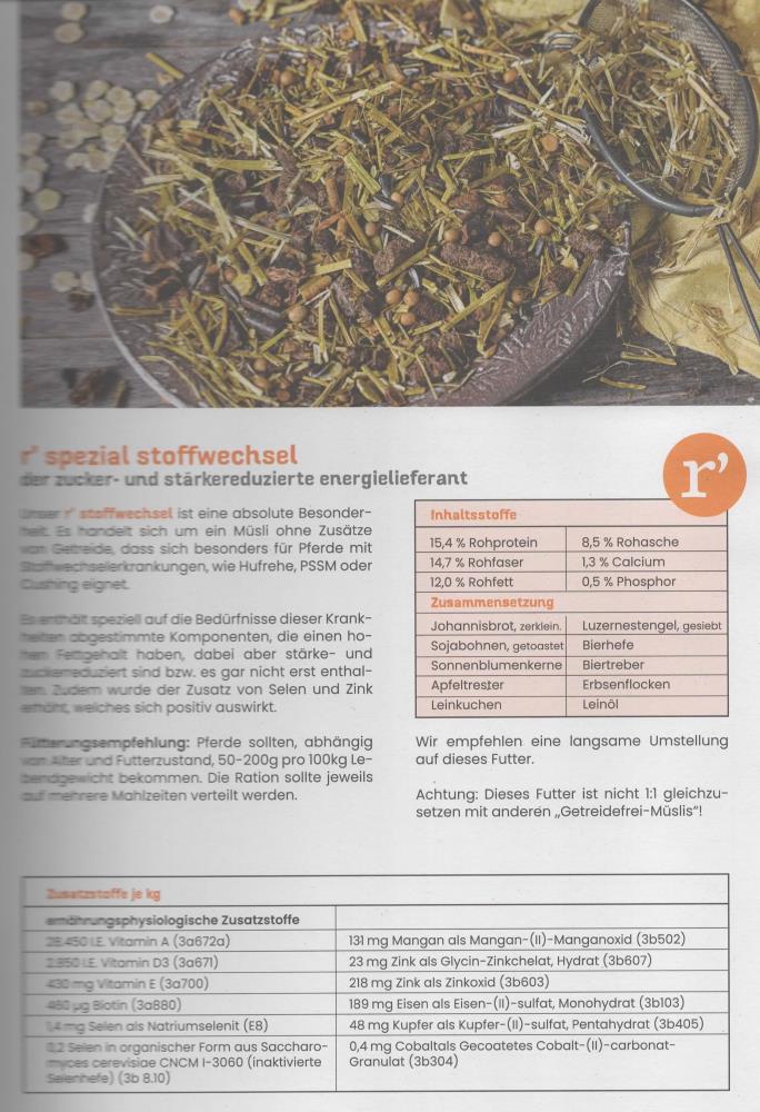 r´ spezial stoffwechseli 20 kg