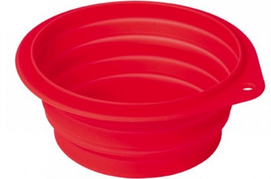 Faltnapf Silikon 0,5 L rot