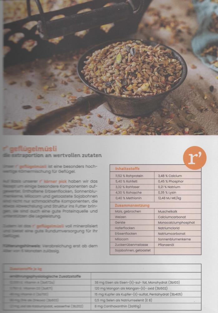 Geflügelmüsli 20 kg Geflügelmüsli 20 kg
