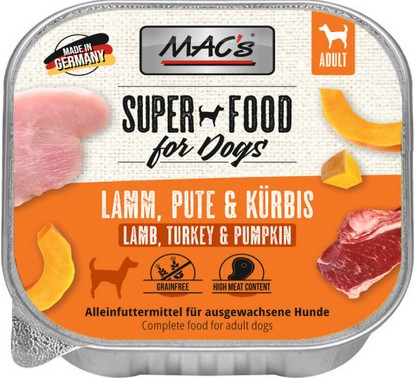 Macs Dog Lamm+Pute+Kürbis 150g Macs Dog Lamm+Pute+Kürbis 150g