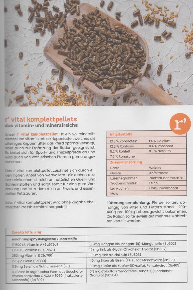 r´vital komplettpellets 20 kg