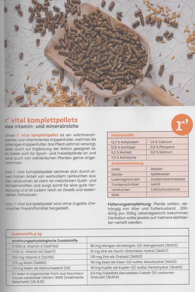 r´vital komplettpellets 20 kg r´vital komplettpellets 20 kg